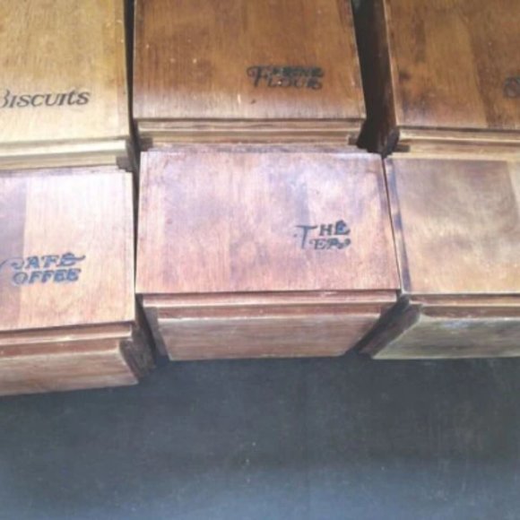 Baribocraft, Canister Box Set of 6 Wood, Made in Canada, Vintage - Picture 6 of 9